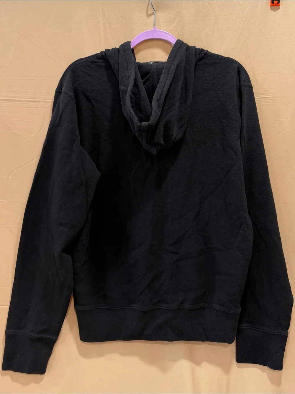 Polo Ralph Lauren Black Full Zip Hoodie Jacket Men's Medium